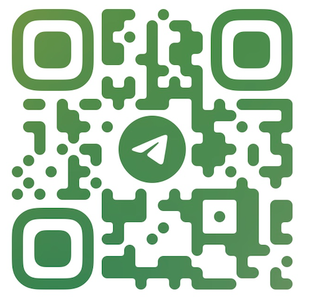 QR code for following the Cher.ai Telegram channel
